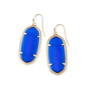 Kendra Scott Blue and Gold Earrings